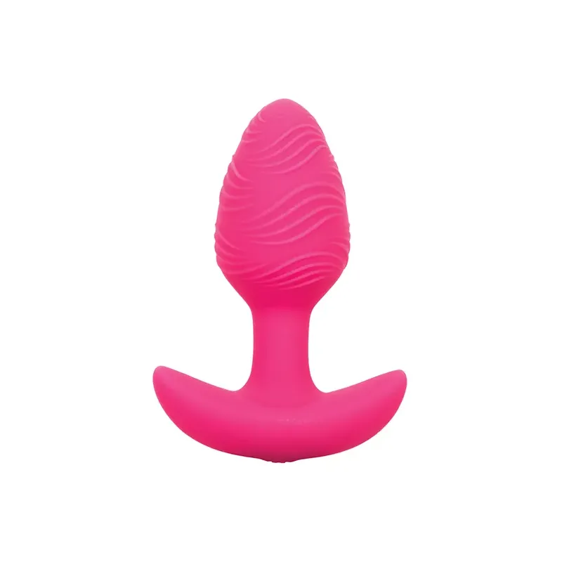 Glow in the Dark Vibrating Butt Plug with Textured Silicone