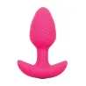 Glow in the Dark Vibrating Butt Plug with Textured Silicone
