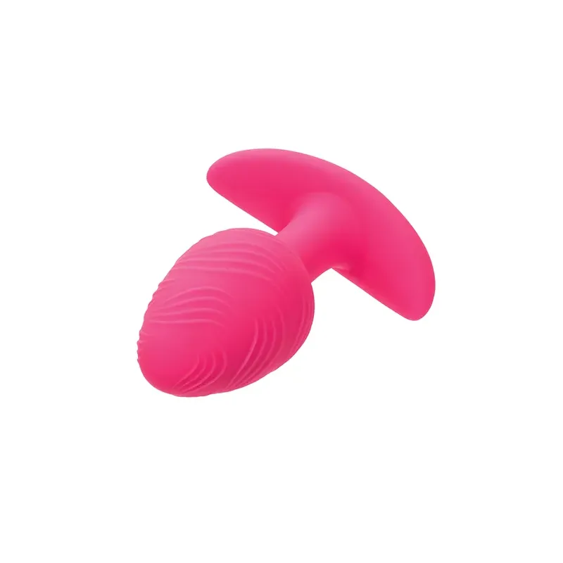Glow in the Dark Vibrating Butt Plug with Textured Silicone