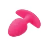 Glow in the Dark Vibrating Butt Plug with Textured Silicone