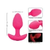 Glow in the Dark Vibrating Butt Plug with Textured Silicone