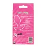 Glow in the Dark Vibrating Butt Plug with Textured Silicone