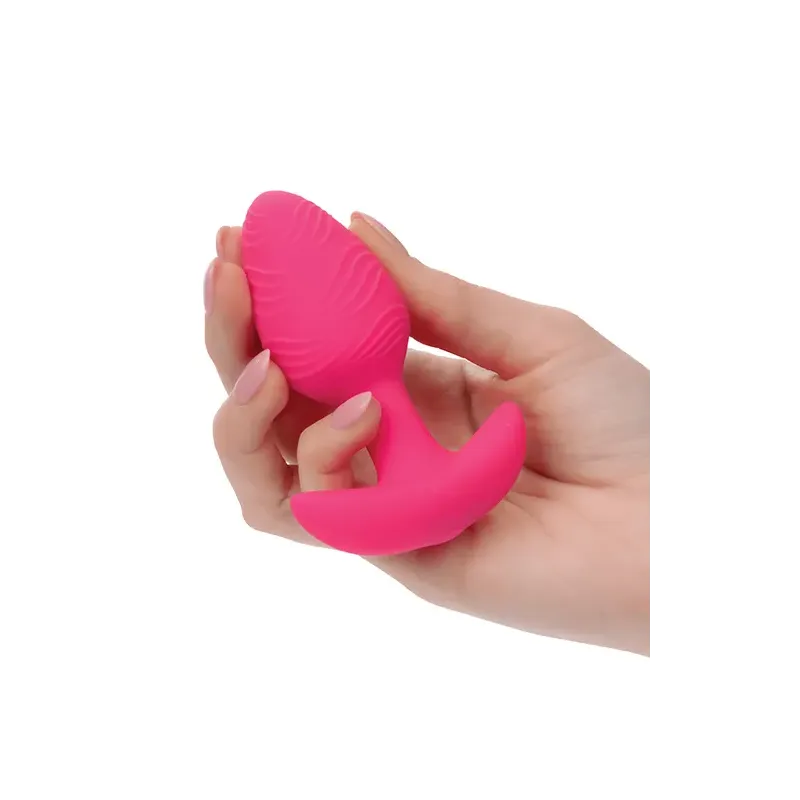 Glow in the Dark Vibrating Butt Plug with Textured Silicone