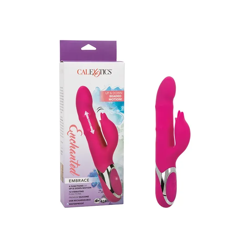 Dual Stimulator Rabbit Vibrator with Beaded Shaft
