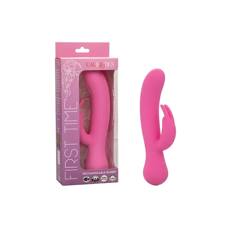 First Time Rechargeable Rabbit Vibrator in Pink