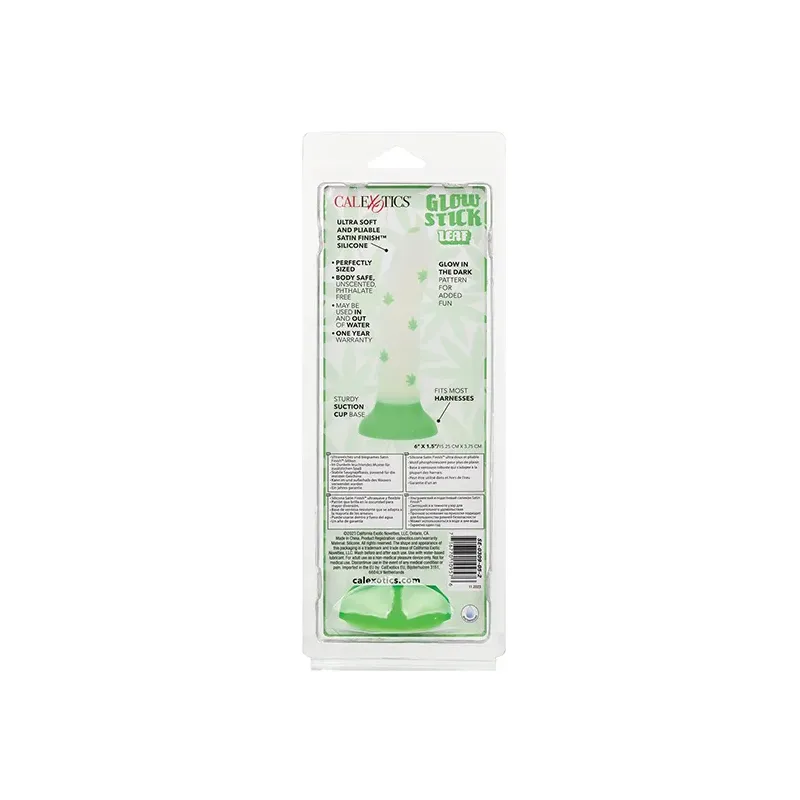 Glow-in-the-Dark Silicone Dildo with Suction Cup Base