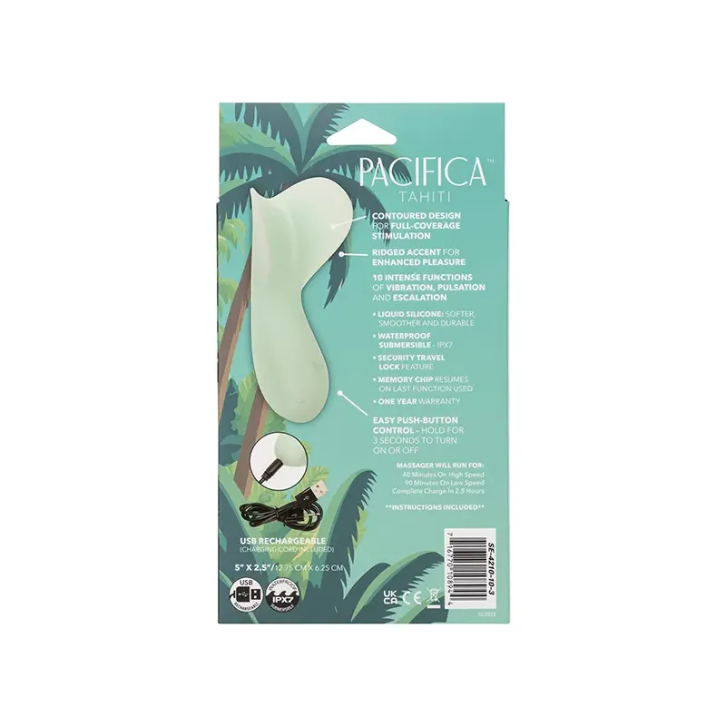 Pacifica Tahiti Clitoral Stimulator with Ridged Accent