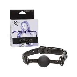 Nocturnal Collection Ball Gag with Adjustable Buckle Strap