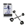 Adjustable Hog Tie with Swivel D-Ring Cuffs