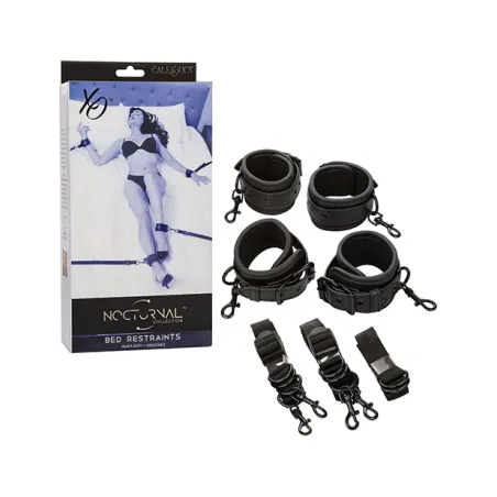 Nocturnal Collection Adjustable Bed Restraints with Cuffs