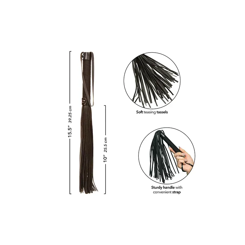 Nocturnal Collection Flogger with Neoprene Tassels
