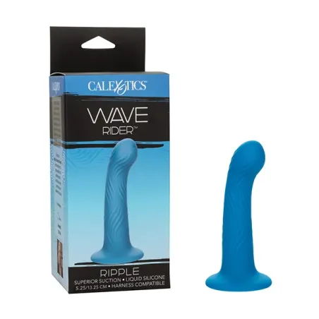 Wave Rider Ripple Textured Silicone Butt Plug with Suction Cup