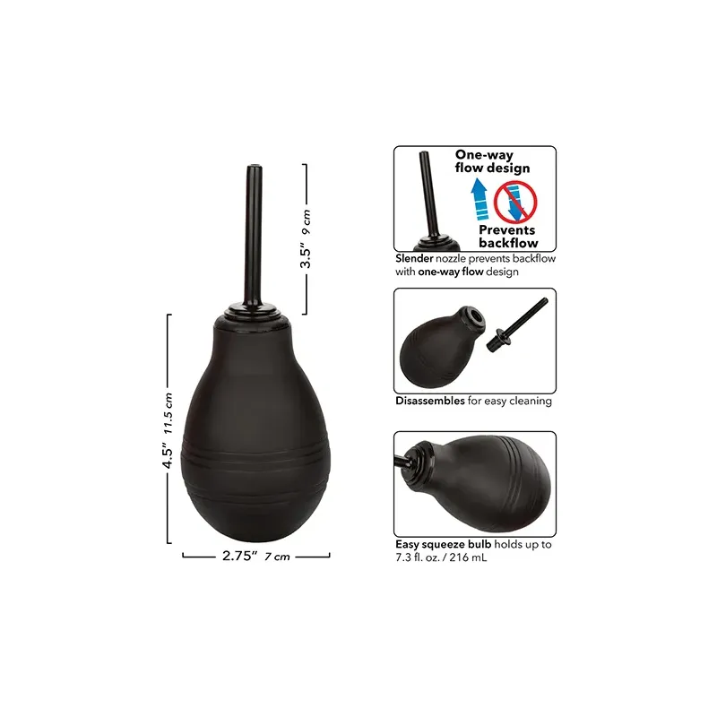 One-Way Anal Douche with Easy Squeeze Bulb