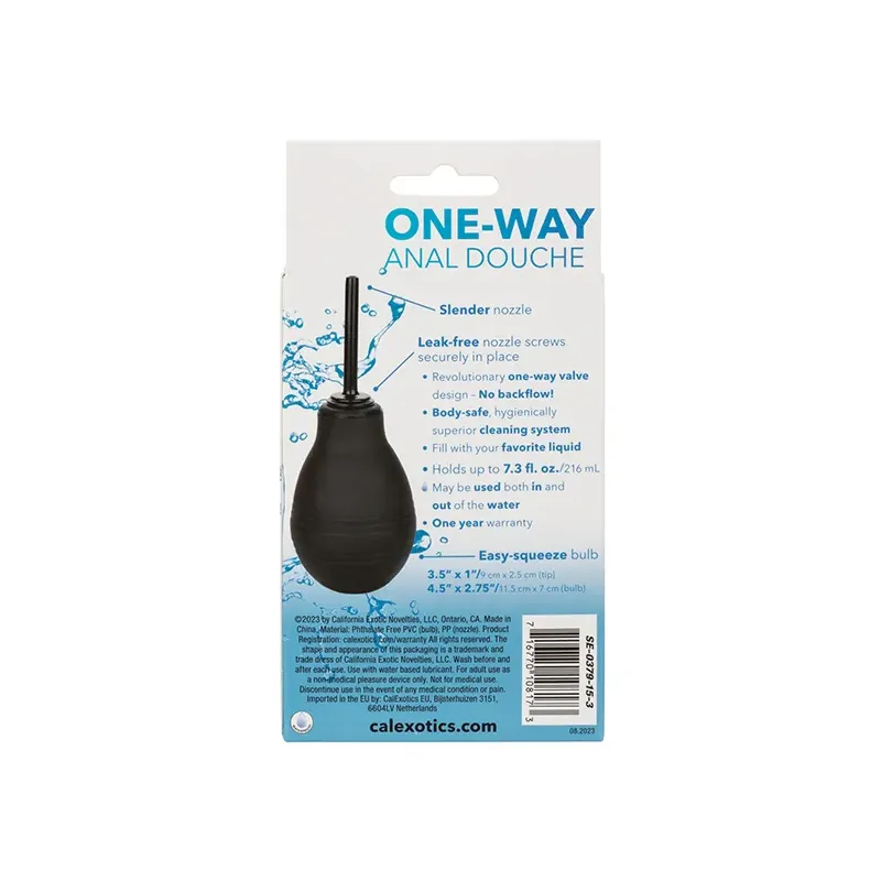 One-Way Anal Douche with Easy Squeeze Bulb