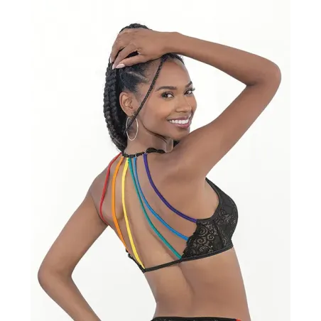 Pride Lace Rainbow Strappy Top
