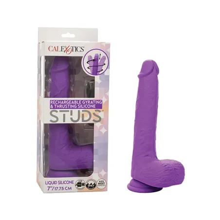 Silicone Studs Gyrating Thrusting Rechargeable Vibrator