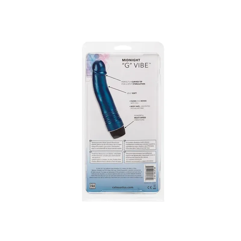 Midnight G-Spot Vibrator with Curved Tip