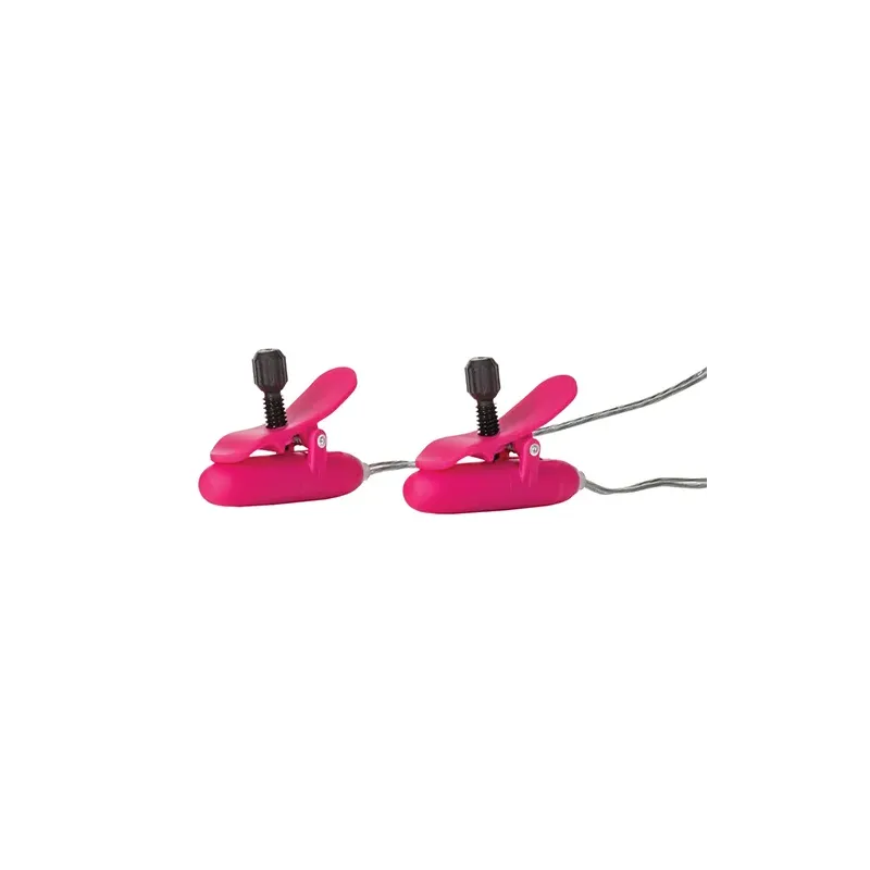 Vibrating Heated Nipple Teasers with Adjustable Clamps