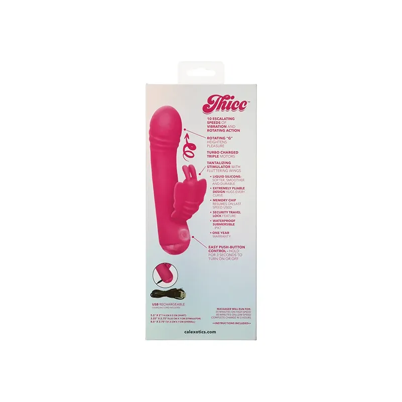 Rotating Butterfly Rabbit Vibrator with Triple Motors