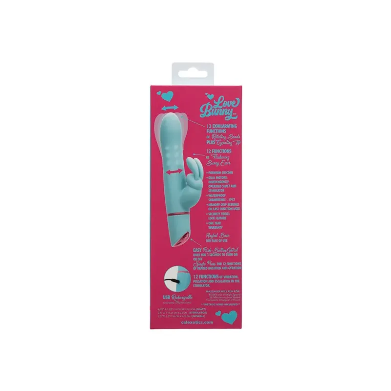Love Bunny Rotating Rabbit Vibrator with Dual Motors