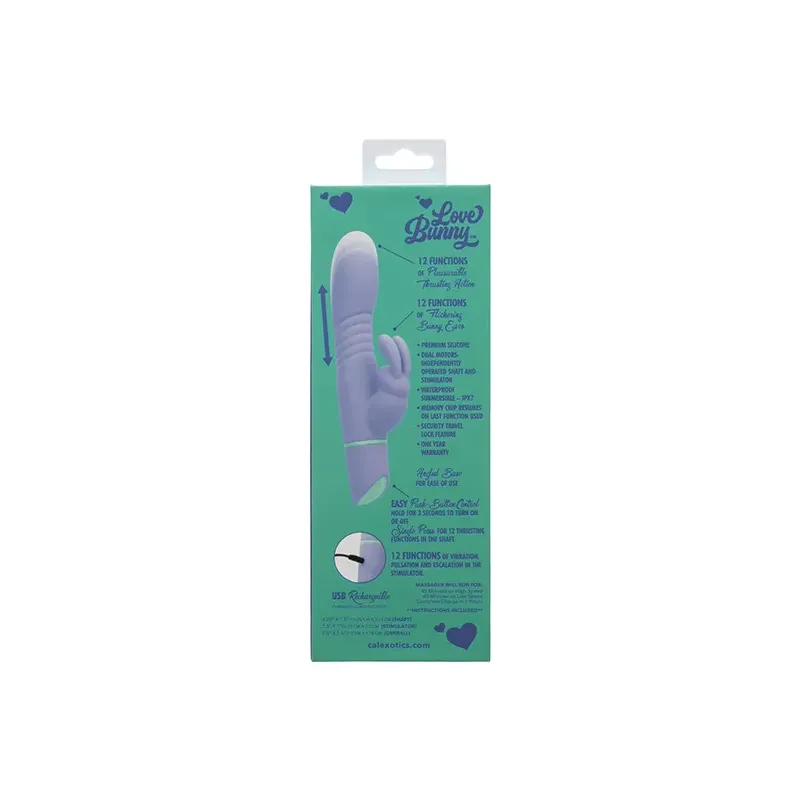 Thrusting Rabbit Vibrator with Dual Motors