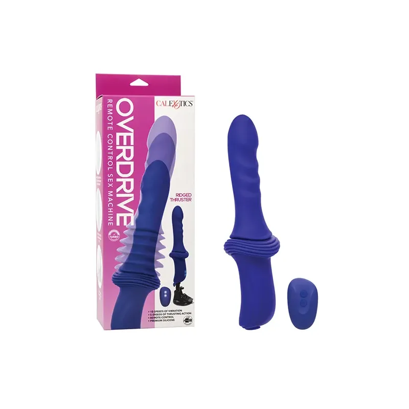 Overdrive Ridged Shaft Sex Machine with Remote Control