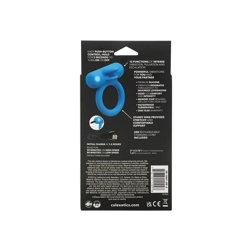 Couples Vibrating Enhancer with Flickering Dual Teasers