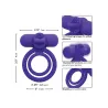 Silicone Rechargeable Couples Vibrator with Flickering Tongue