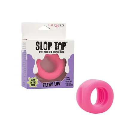 Glow in the Dark Silicone Stroker with Ridged Texture