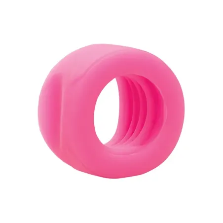 Glow in the Dark Silicone Stroker with Ridged Texture