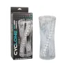 Cyclone XL Dual Ribbed Stroker in Clear TPE