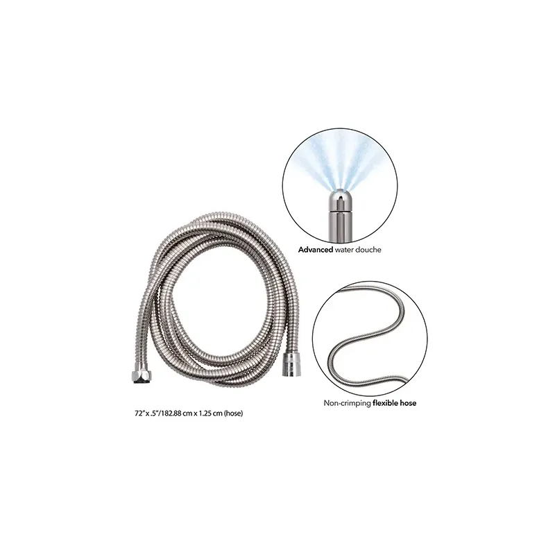 Stainless Steel Anal Douche System with 4 Spray Attachments