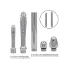 Stainless Steel Anal Douche System with 4 Spray Attachments