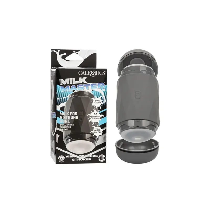 Milk Master Vibro Squeeze Stroker with 10 Functions