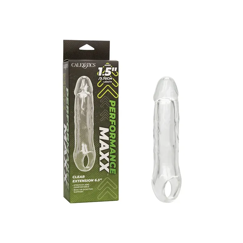 Penis Extension Sleeve 6.5 Inch with Scrotum Strap