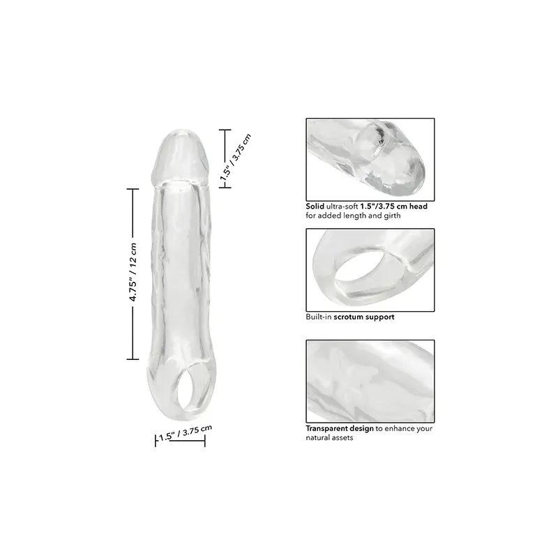 Penis Extension Sleeve 6.5 Inch with Scrotum Strap