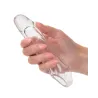Penis Extension Sleeve with Scrotum Strap, 5.5 Inch Clear