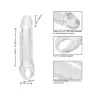 Penis Extension Sleeve with Scrotum Strap, 5.5 Inch Clear