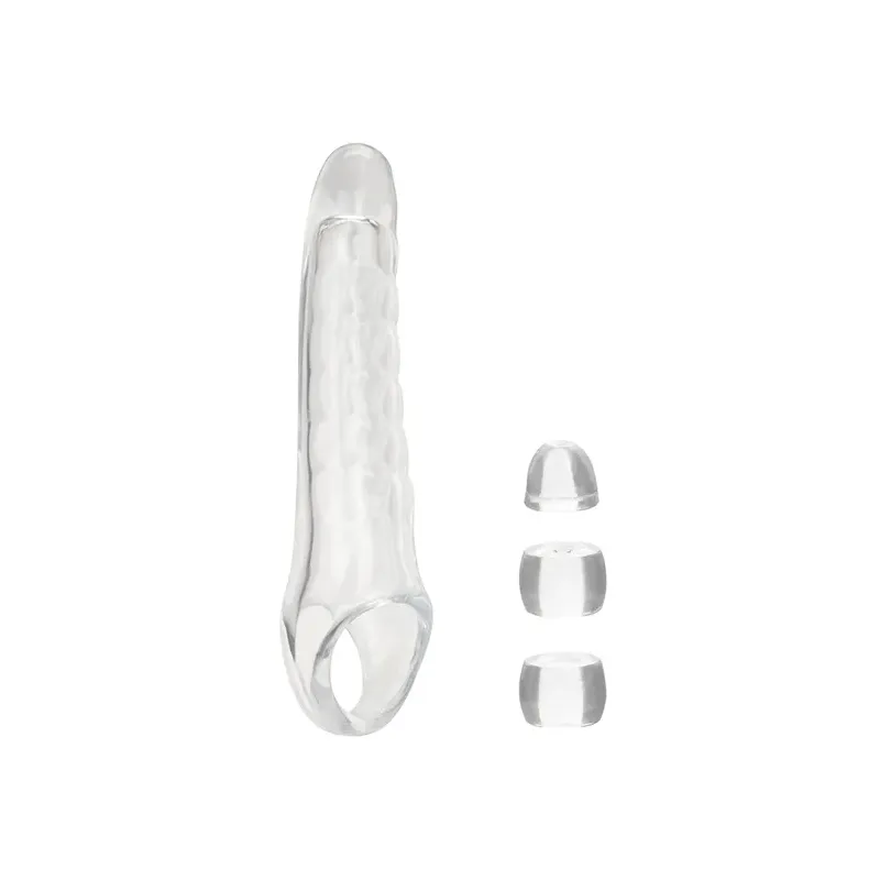 Penis Extension Kit with Scrotum Strap and Three Stoppers