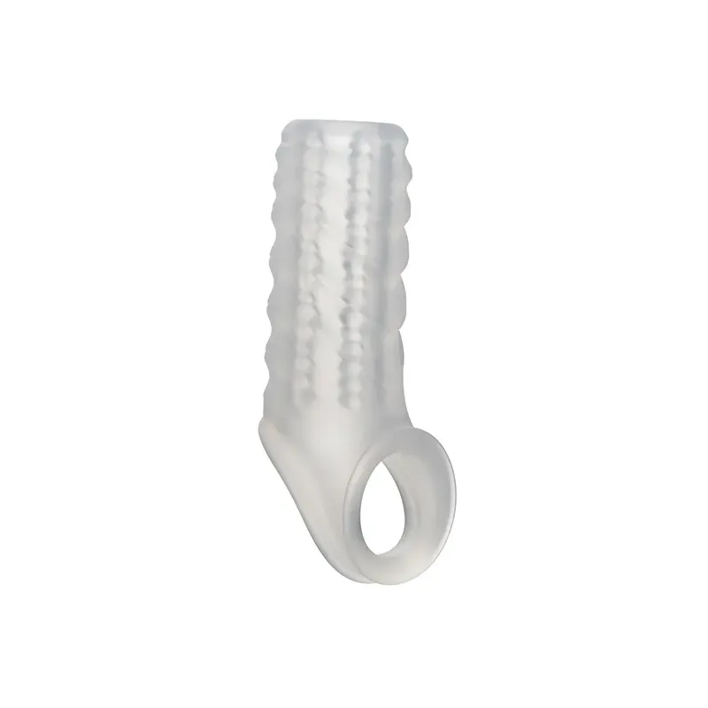 Liquid Silicone Reversible Penis Sleeve with Scrotum Ring