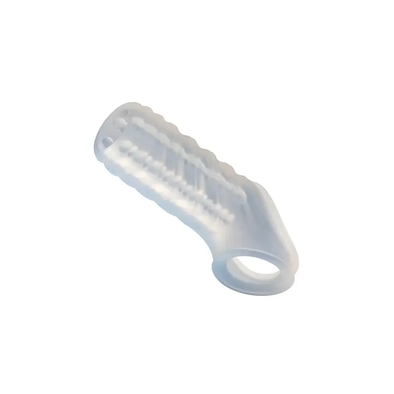 Liquid Silicone Reversible Penis Sleeve with Scrotum Ring