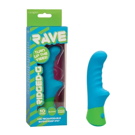 Rave Ridged-G Rabbit Vibrator with Rippled Shaft