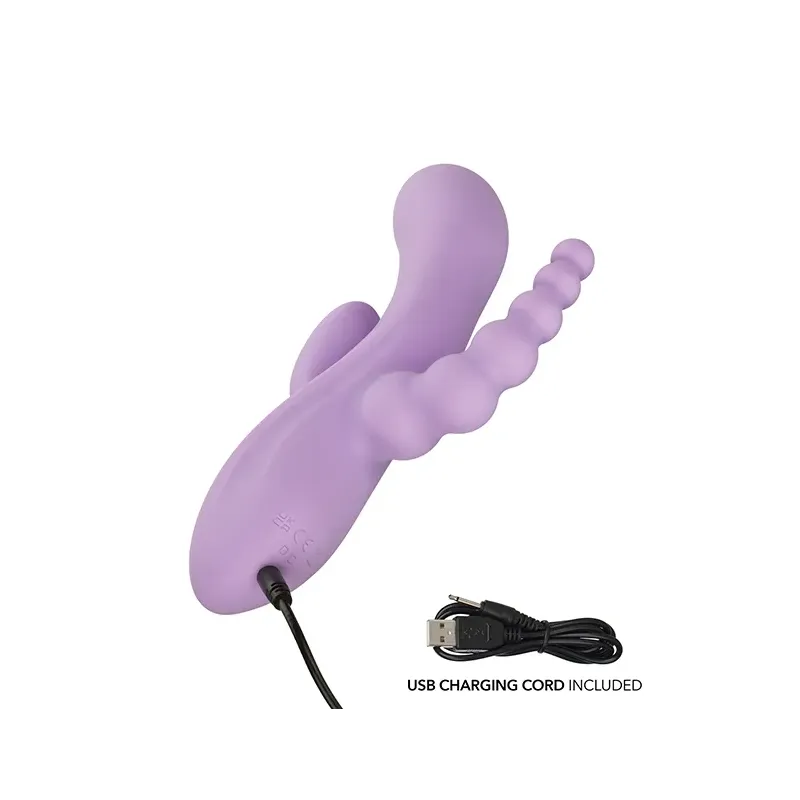 Flex Bend and Hold Triple Motor Rabbit Vibrator