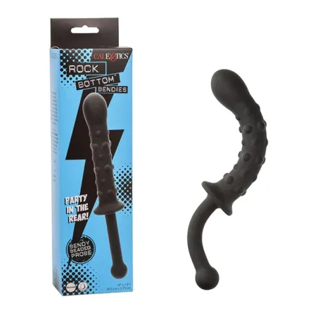Bendable Beaded Dual-Ended Anal Probe in Silicone
