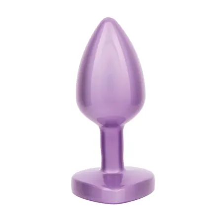Heart Gem Butt Plug with Amethyst Jewel
