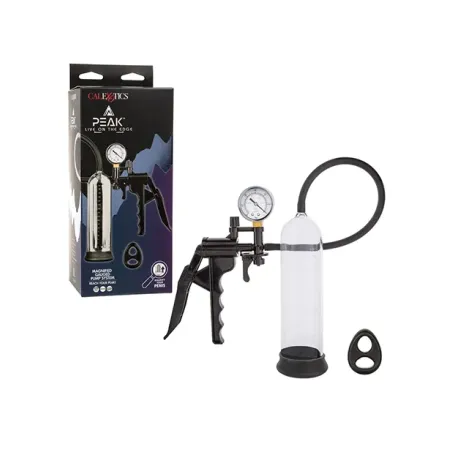 Magnified Gauged Penis Pump with Cock and Ball Ring