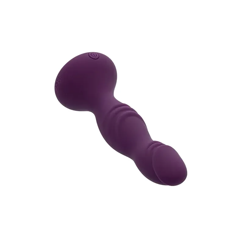 Deep Stud Vibrating Dildo with Dual Motors