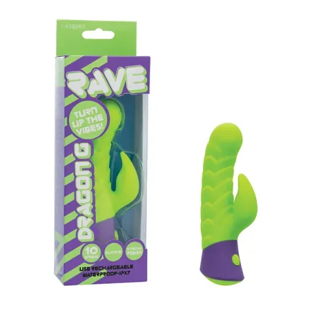 Rave Dragon G Rabbit Vibrator with Rippled Shaft