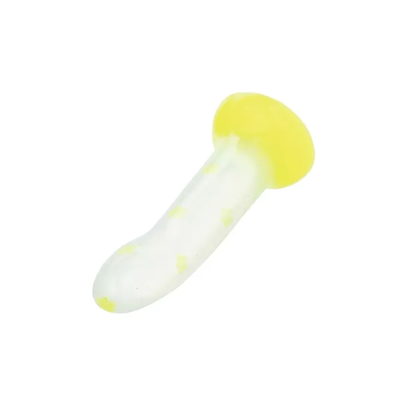 Glow Stick Star Silicone Dildo with Suction Cup