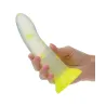 Glow Stick Star Silicone Dildo with Suction Cup